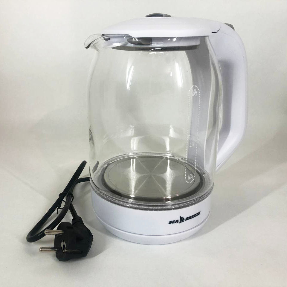 Электрочайник SeaBreeze SB-015 1.8 л, чайники с подсветкой, электронный чайник тихий электрический чайник