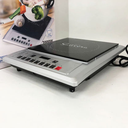 Плитка индукционная Suntera ICD-1012, 2000 Вт, индукционная плита мини, электроплита инфракрасная