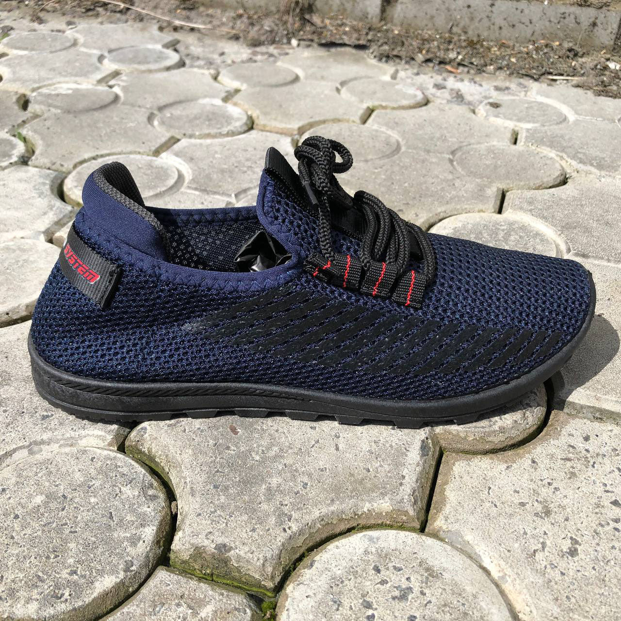 Спортивные кроссовки мужские летние 40 размер. Летние кроссовки сетка сеточка мужские. Модель 32591. Цвет: синий