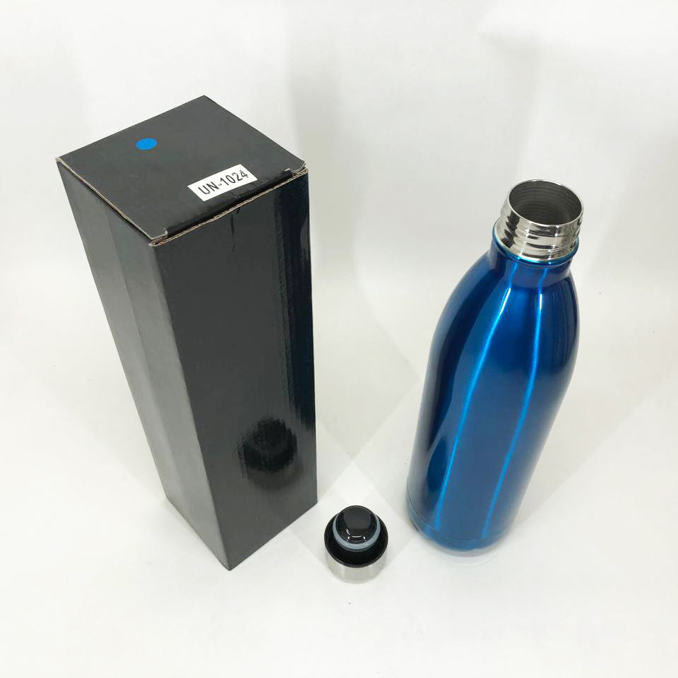 Термос UNIQUE UN-1024 1 л, Хороший небольшой термос, Качественный термос для дома. Цвет: синий