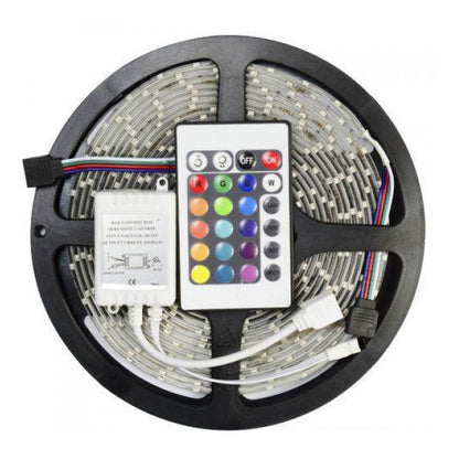 Светодиодная лента SMD 5050 RGB LED 2 м IP65 с пультом и блоком питания USB, 2м, Лента светодиодная 5050