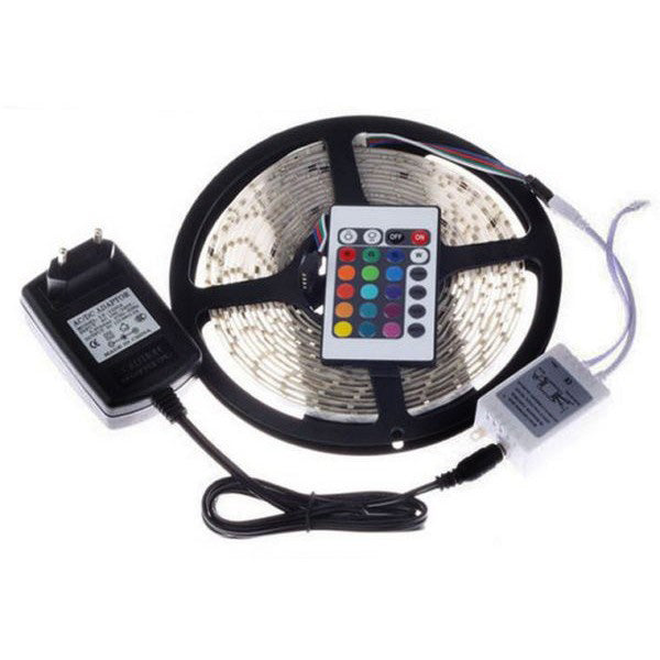 Светодиодная лента SMD 5050 RGB LED 2 м IP65 с пультом и блоком питания USB, 2м, Лента светодиодная 5050