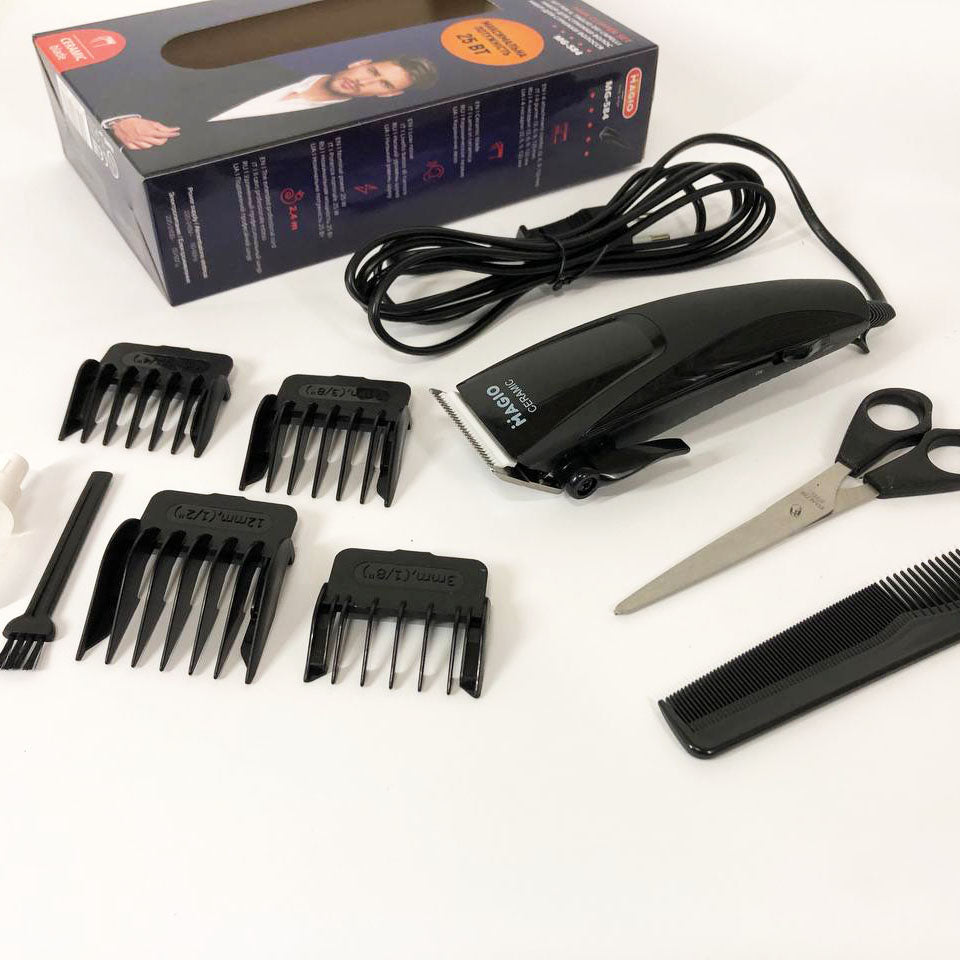 Машинка для стрижки MAGIO МG-584 керамика, Окантовочная машинка, Электробритва с насадками для бороды