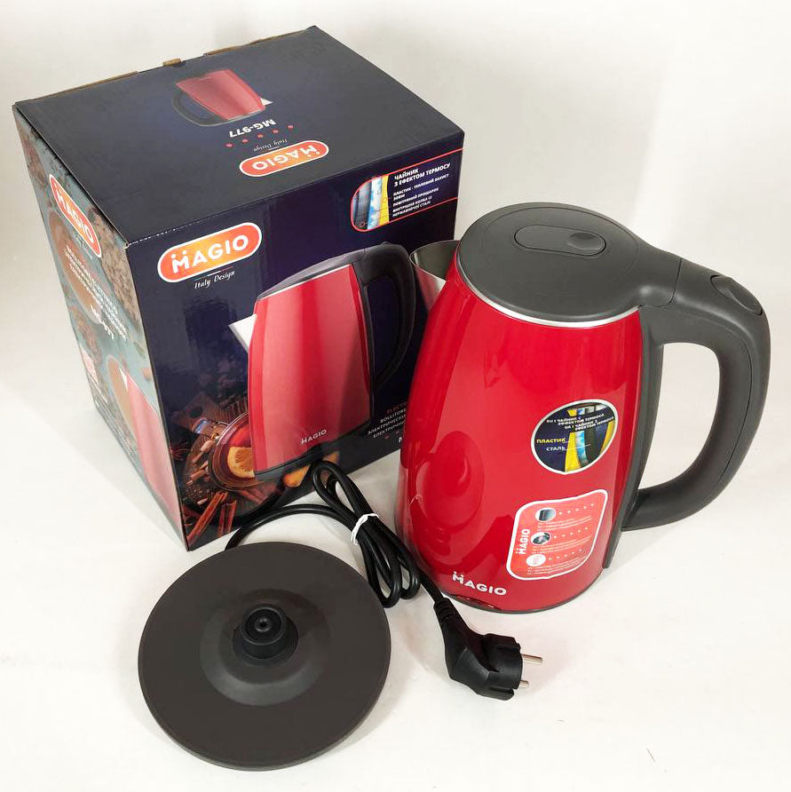 Электрочайник Magio MG-977, 1.7л, хороший электрический чайник, стильный электрический чайник