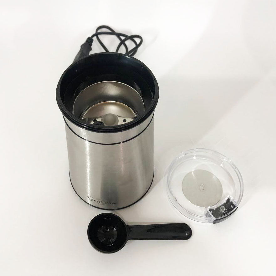Кофемолка Suntera SCG-603SS 250 Вт, электрическая кофемолка измельчитель, профессиональные кофемолки