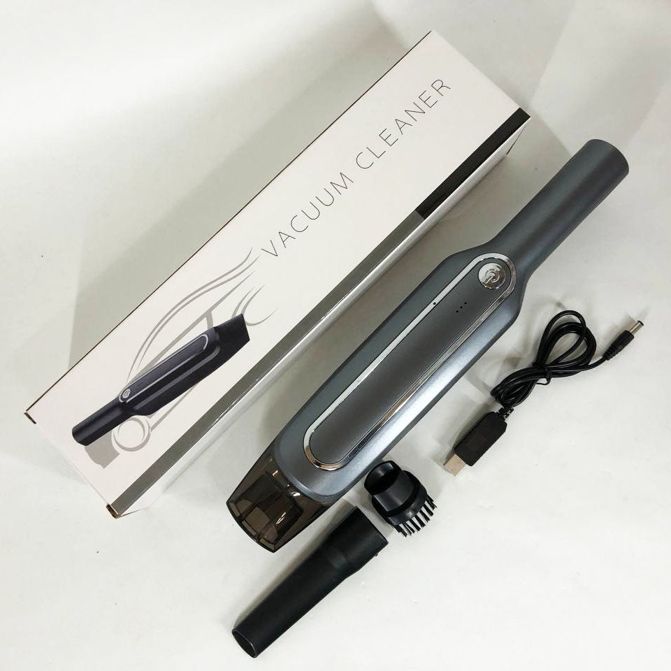 Пылесос для авто Car vacuum cleaner с аккумулятором, автомобильный пылесос беспроводной. Цвет: черный