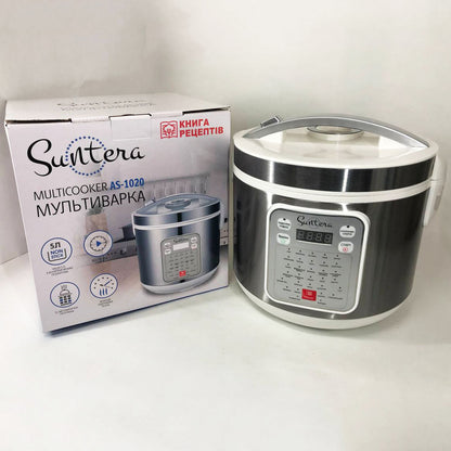 Мультиварка Suntera AS-1020 1000 Вт, Багатофункціональна мультиварка, скороварка пароварка мультиварка