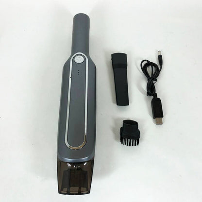 Пылесос для авто Car vacuum cleaner с аккумулятором, автомобильный пылесос беспроводной. Цвет: черный