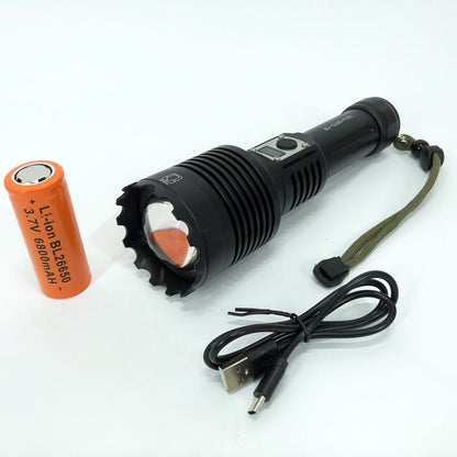 Фонарик Bailong BL-G200-P360, 5 режимов, Zoom, алюминиевый корпус, режим павербанка, фонарь ручной мощный