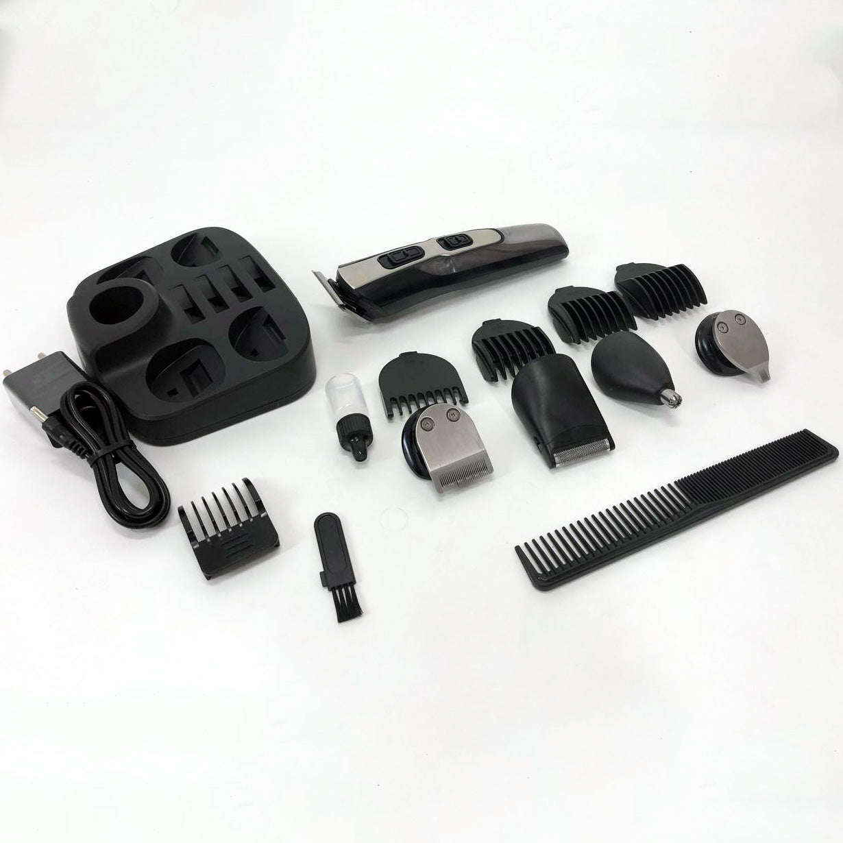 Машинка для стрижки 10в1 GEMEI GM-592, тример для бороды, триммер беспроводной. Цвет: черный