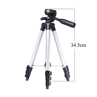 Штатив для телефона и фотоаппарата Tripod 3110 PRO портативный трипод 0,35-1.02м высота. Цвет: серебряный