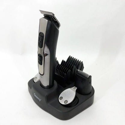 Машинка для стрижки 10в1 GEMEI GM-592, тример для бороды, триммер беспроводной. Цвет: черный