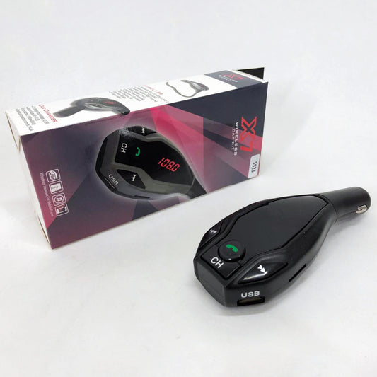 Автомобильный трансмиттер FM MOD. X7 BT модулятор Bluetooth Золотой, ФМ модулятор в машину. Цвет: черный
