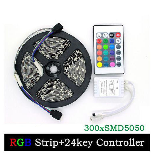 Светодиодная лента SMD 5050 RGB LED 2 м IP65 с пультом и блоком питания USB, 2м, Лента светодиодная 5050