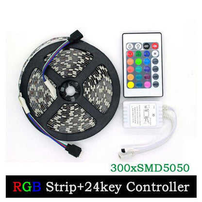 Светодиодная лента SMD 5050 RGB LED 2 м IP65 с пультом и блоком питания USB, 2м, Лента светодиодная 5050