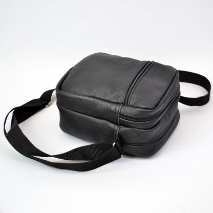 Сумка мессенджер из натуральной кожи, мужская большая сумка на 4 кармана с черной молнией