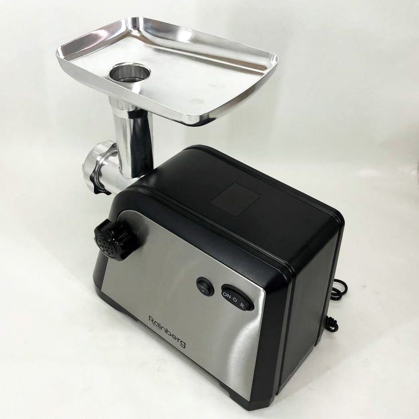 Мясорубка Rainberg RB-672 3000W электрическая с реверсом и соковыжималкой, мясорубка электрическая металл