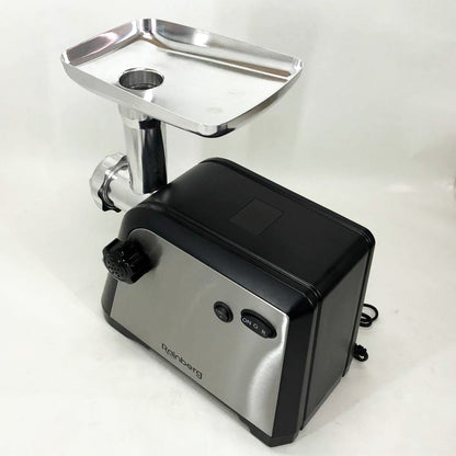 Мясорубка Rainberg RB-672 3000W электрическая с реверсом и соковыжималкой, мясорубка электрическая металл