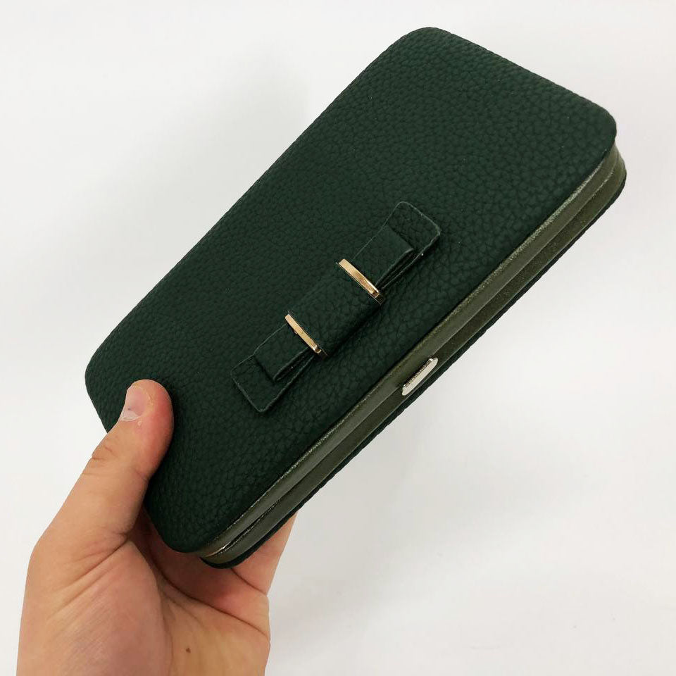 Кошелек Baellerry Pidanlu N1330, практичный маленький женский кошелек. Цвет: зеленый