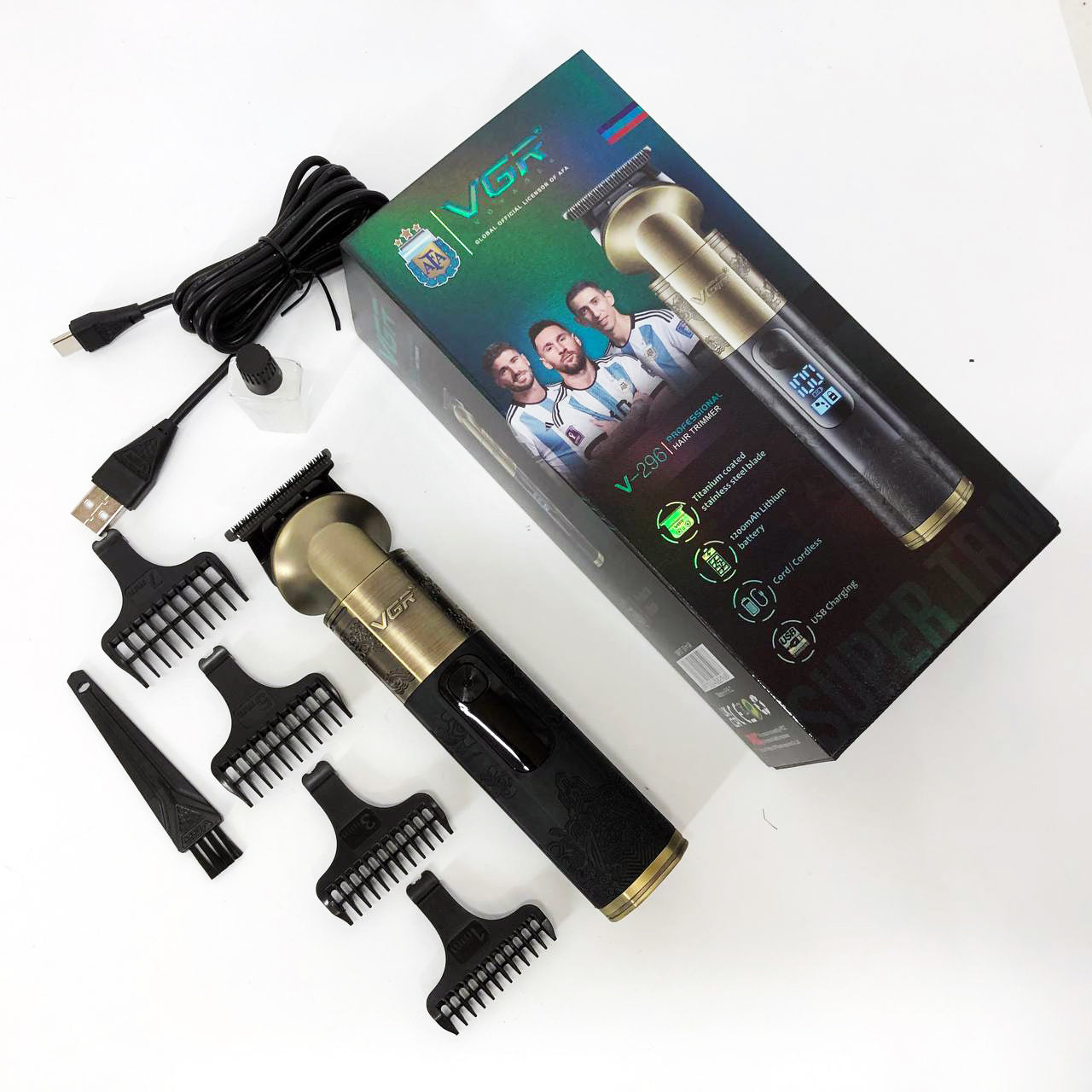 Триммер VGR V-296, Многофункциональная машинка для стрижки бороды, Профессиональный триммер для бритья