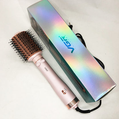 Электрический фен браш для укладки волос VGR V-494 2200 Вт. Цвет: розовый