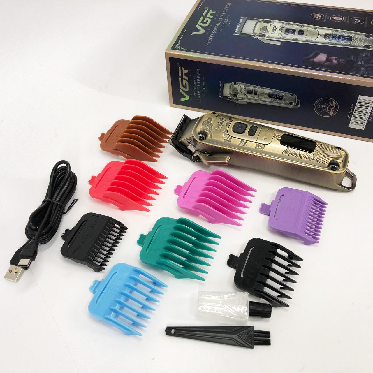 Машинка для стрижки волос триммер для бороды VGR V-005, Окантовочная машинка, Подстригательная машинка