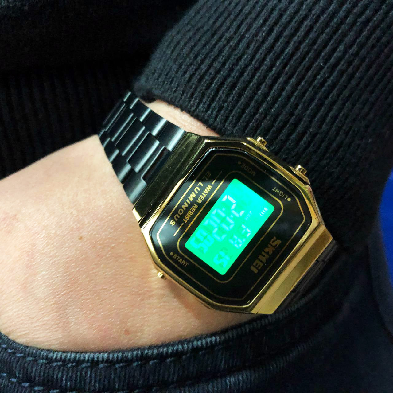 Часы наручные мужские SKMEI 1647GDBK, фирменные спортивные часы, оригинальные мужские часы