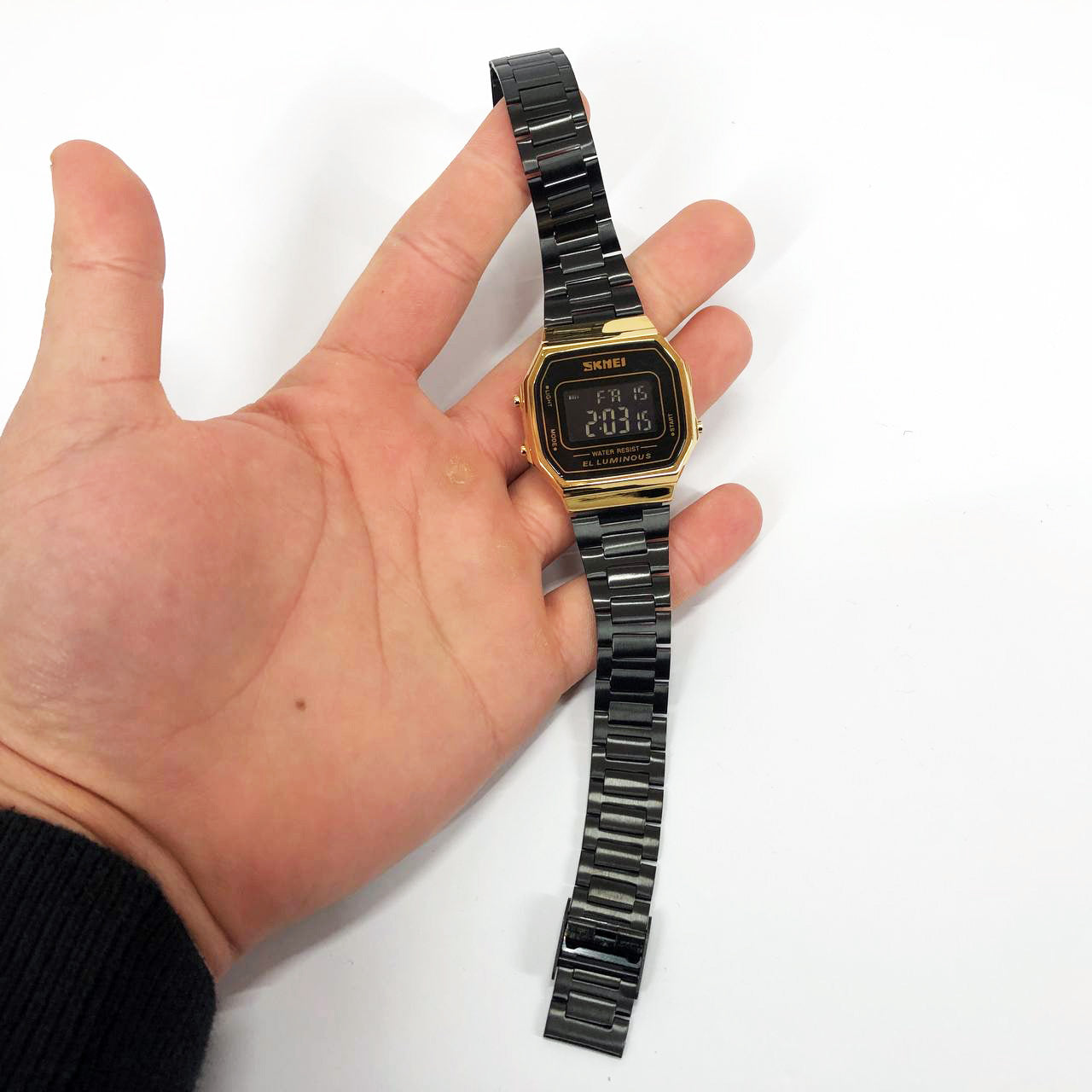 Часы наручные мужские SKMEI 1647GDBK, фирменные спортивные часы, оригинальные мужские часы