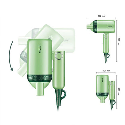 Дорожный складной фен VGR V-421 1200 Вт для сушки укладки волос электрофен, Фен для волос с режимами