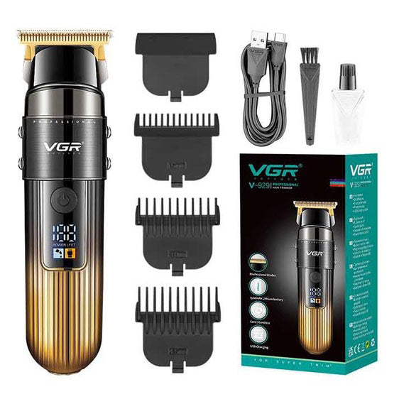 Машинка для стрижки волос VGR V-929 аккумуляторная, Машинка окантовочная профессиональная для бороды