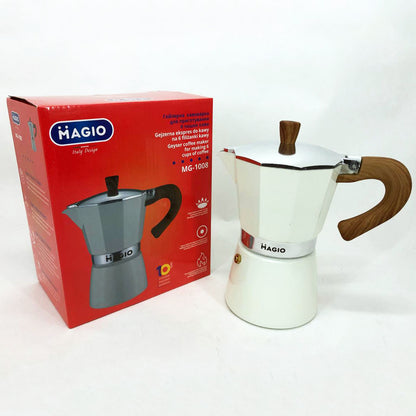 Гейзерная кофеварка Magio MG-1008 300 мл, кофеварка для индукционной плиты, гейзерная турка для кофе