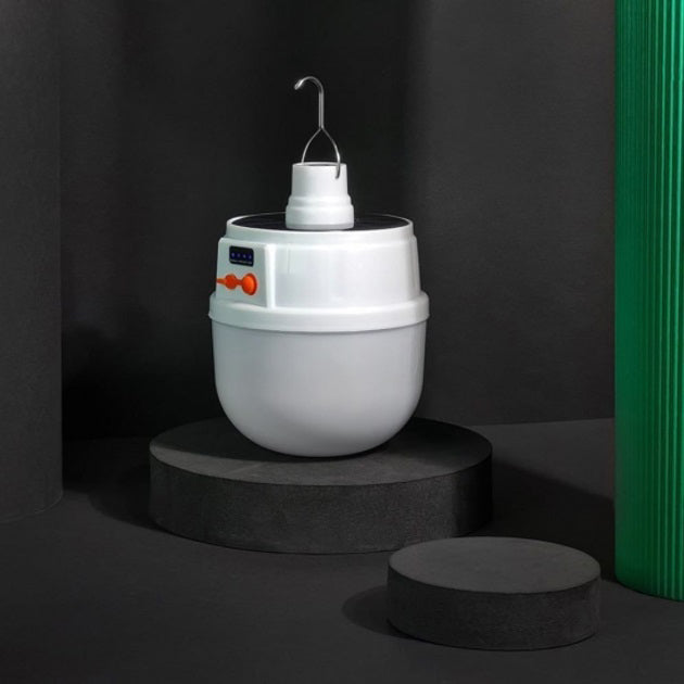 Аккумуляторная кемпинговая LED лампа светильник с солнечной панелью 5 режимов до 8 часов X-Balog BL-2025