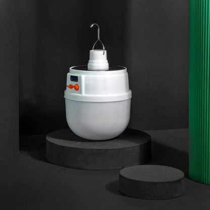 Аккумуляторная кемпинговая LED лампа светильник с солнечной панелью 5 режимов до 8 часов X-Balog BL-2025