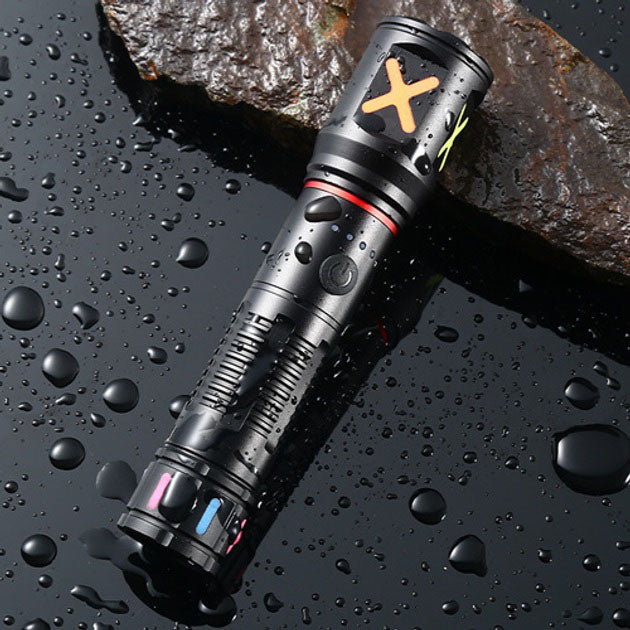 Фонарь ручной аккумуляторный PLD-CA166-3, Фонарь ручной мощный, Тактичный фонарь, Ручной фонарик led