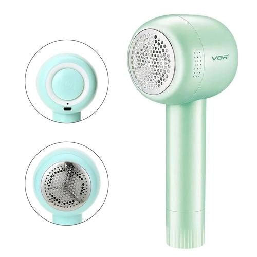 Машинка для удаления катышков VGR V-813, Машинка для стрижки катишок. Цвет: зеленый