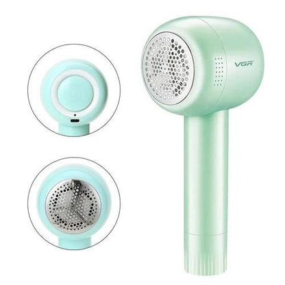 Машинка для удаления катышков VGR V-813, Машинка для стрижки катишок. Цвет: зеленый