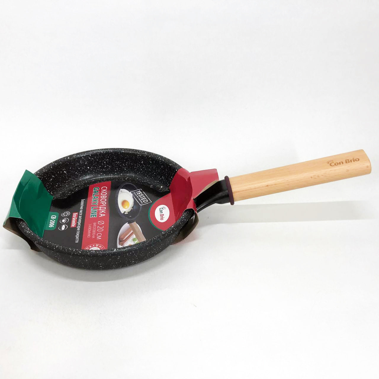Сковорода Con Brio Galaxy Line 20 см CB-2006, сковорода с индукционным дном, сковорода для жарки