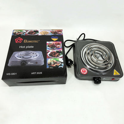 Электроплита спиральная плита настольная Domotec MS-5801 1000 Вт, Переносная компактная электроплита