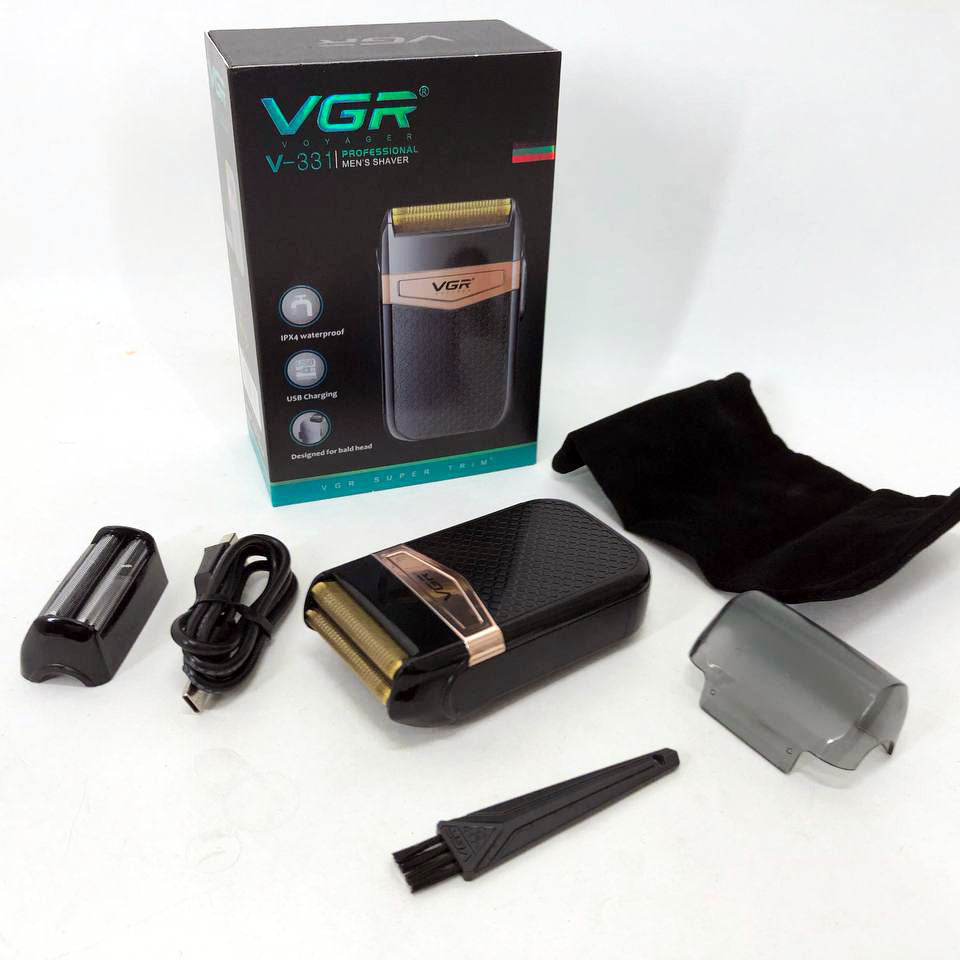 Электробритва VGR V-331, шейвер бритва триммер для стрижки усов и бороды профессиональная мужская бритва