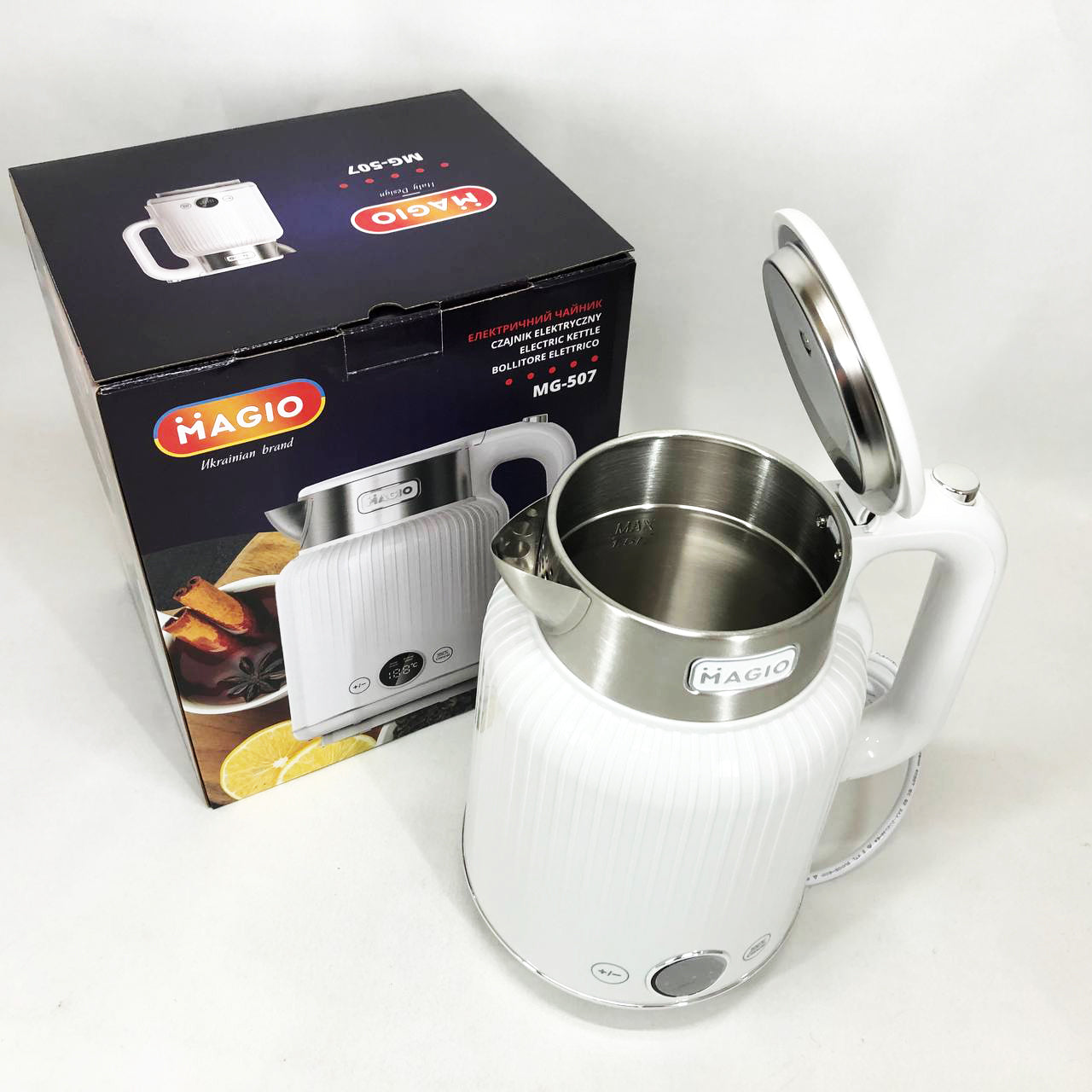 Электрочайник Magio MG-507 1250 Вт, Хороший электрический чайник, Чайник електро, Бесшумный чайник