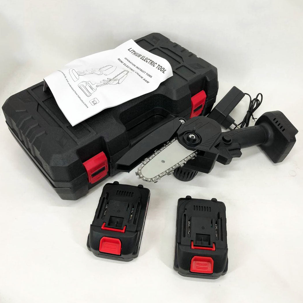 Электропилы для сада 10 см, Ручная аккумуляторная пила для резки веток, Лучшая аккумуляторная цепная пила