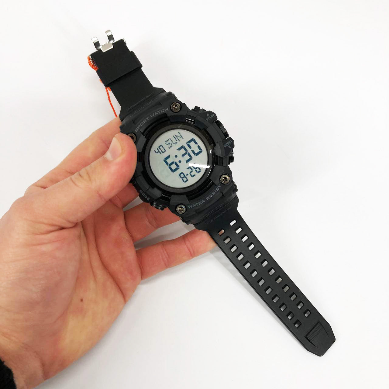 Часы наручные мужские SKMEI 1968BKWT BLACK-WHITE, часы армейские скмей. Цвет: черный с белым циферблатом