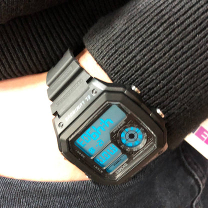 Часы наручные мужские SKMEI 1299BK, часы наручные электронные тактические, часы для военнослужащих