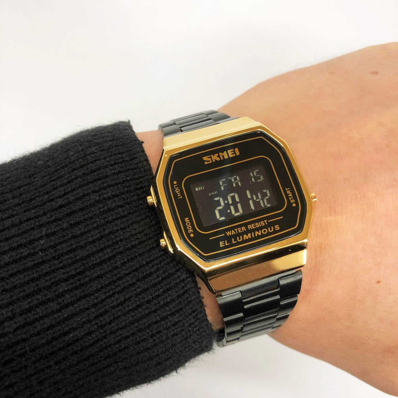 Часы наручные мужские SKMEI 1647GDBK, фирменные спортивные часы, оригинальные мужские часы