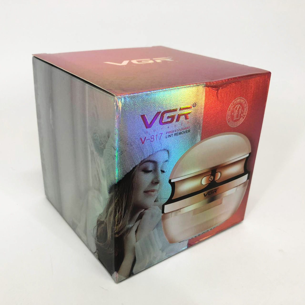 Машинка для удаления катышков VGR V-817, Прибор от катышек на одежде, Машинка для катишок. Цвет: розовый