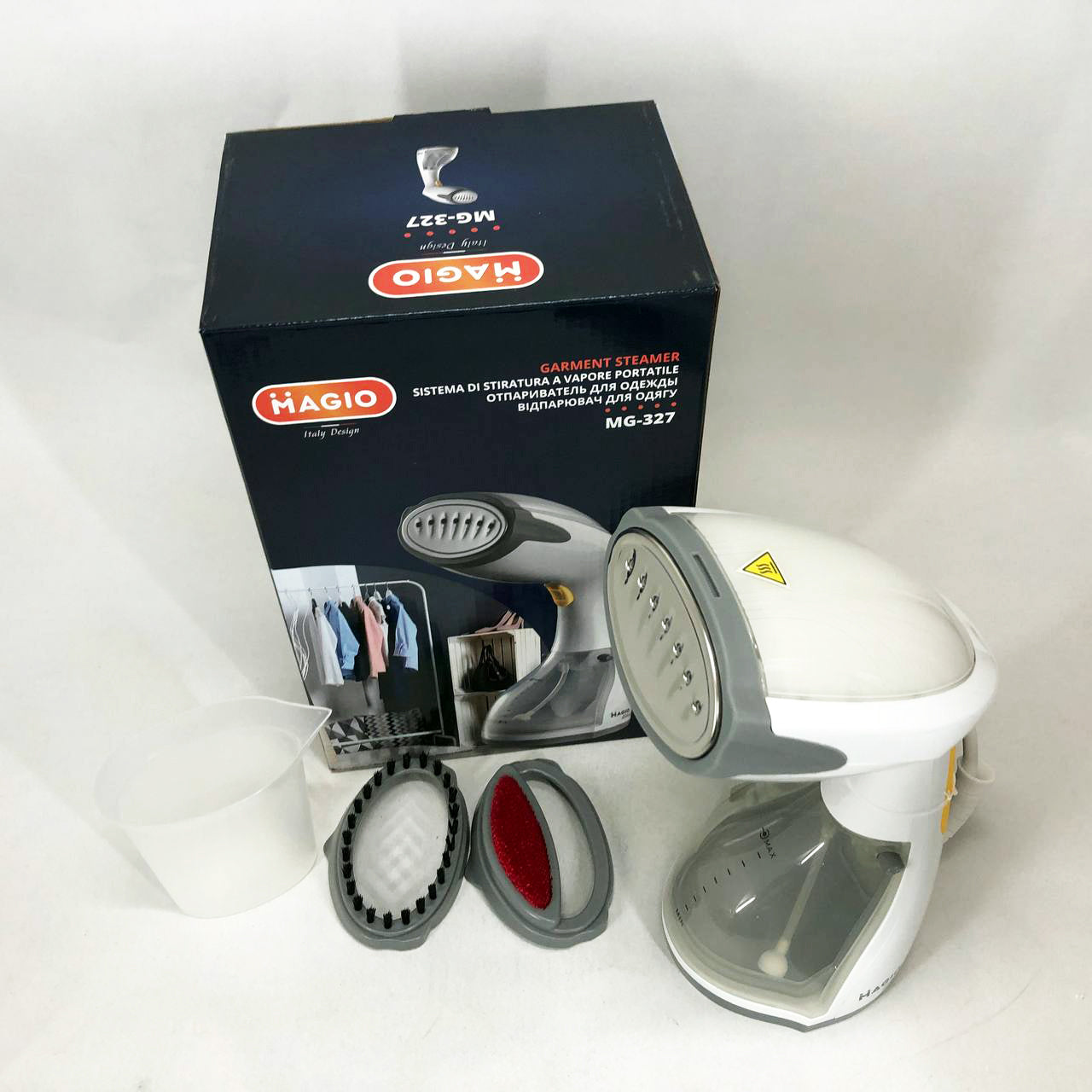 Отпариватель MAGIO MG-327, Компактный отпариватель, Универсальный отпариватель, Выпариватель для одежды