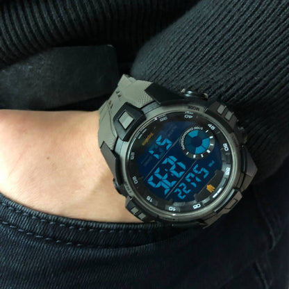 Годинник наручний чоловічий SKMEI 3212/2123GY, Чоловічий армійський водостійкий тактичний годинник,