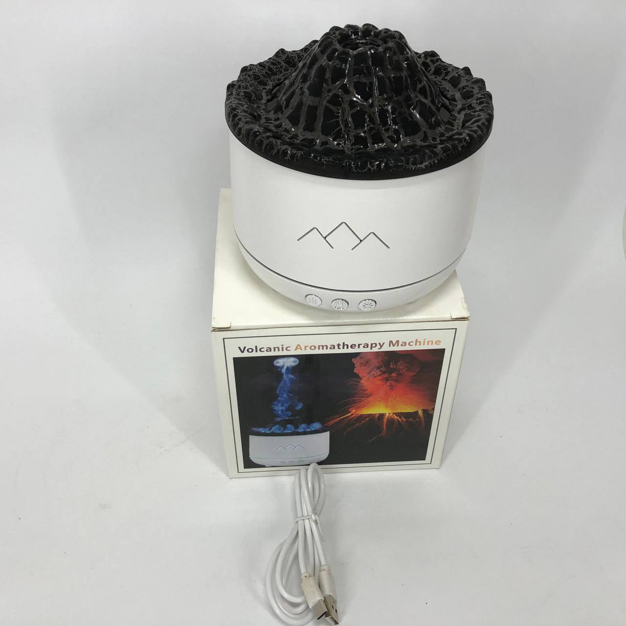 Увлажнитель воздуха Вулкан с эффектом пламени и подсветкой увлажнитель-ночник Аромадиффузор с подсветкой