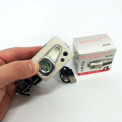 Фонарь налобный SH-S4-XPE+3SMD, Мощный аккумуляторный налобный фонарик, Налобный фонарь яркий