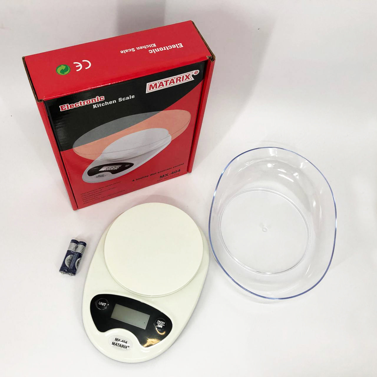Весы кухонные Matarix MX-404 Электронные С Чашей Кухонные до 7 кг Кухонные весы для взвешивания продуктов